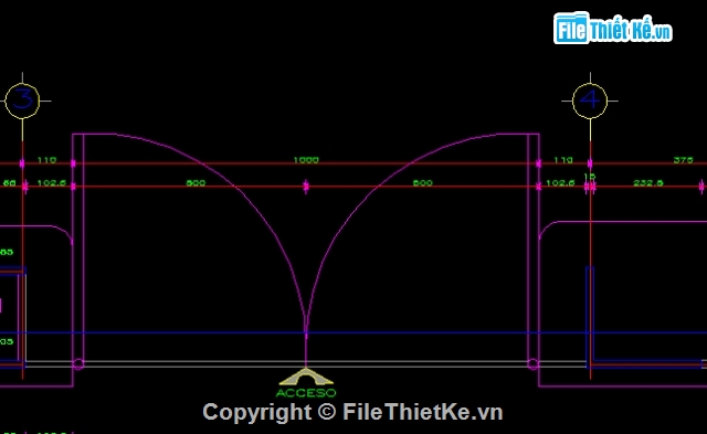 bản vẽ cad cổng,cổng tường rào,cổng tường,mẫu tường rào